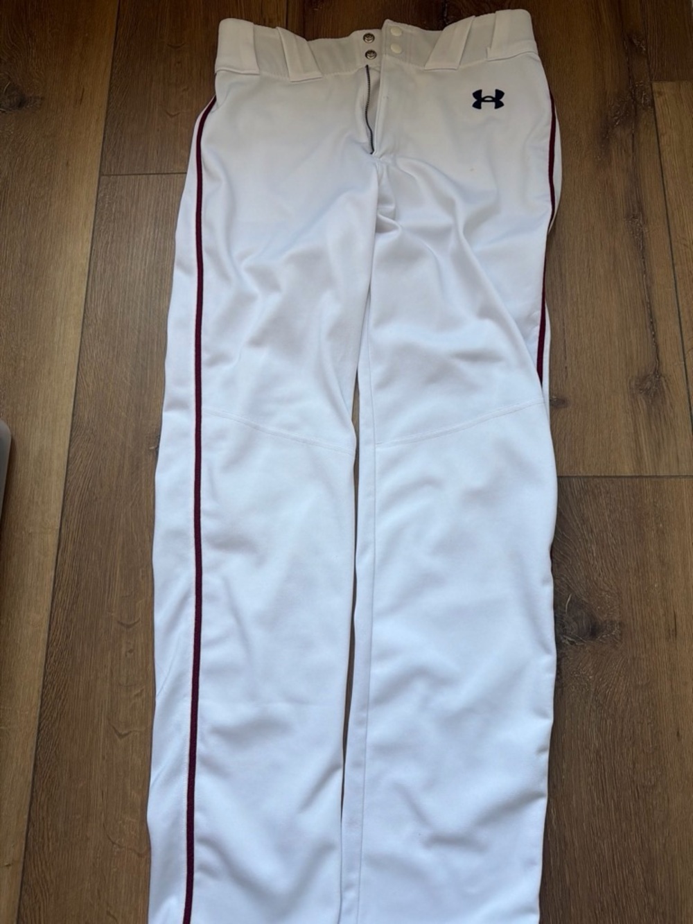 Under Armour White Kids Athletic Shorts with black Logo